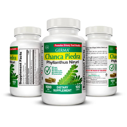 Germa Chanca Piedra Supplement – 500mg Phyllanthus Niruri – Traditional Stone Breaker Herb for Urinary & Kidney Support – Rainforest Botanical – 100% Natural Vegan Capsules, 100 Count GermaBuy Supplements Australia
