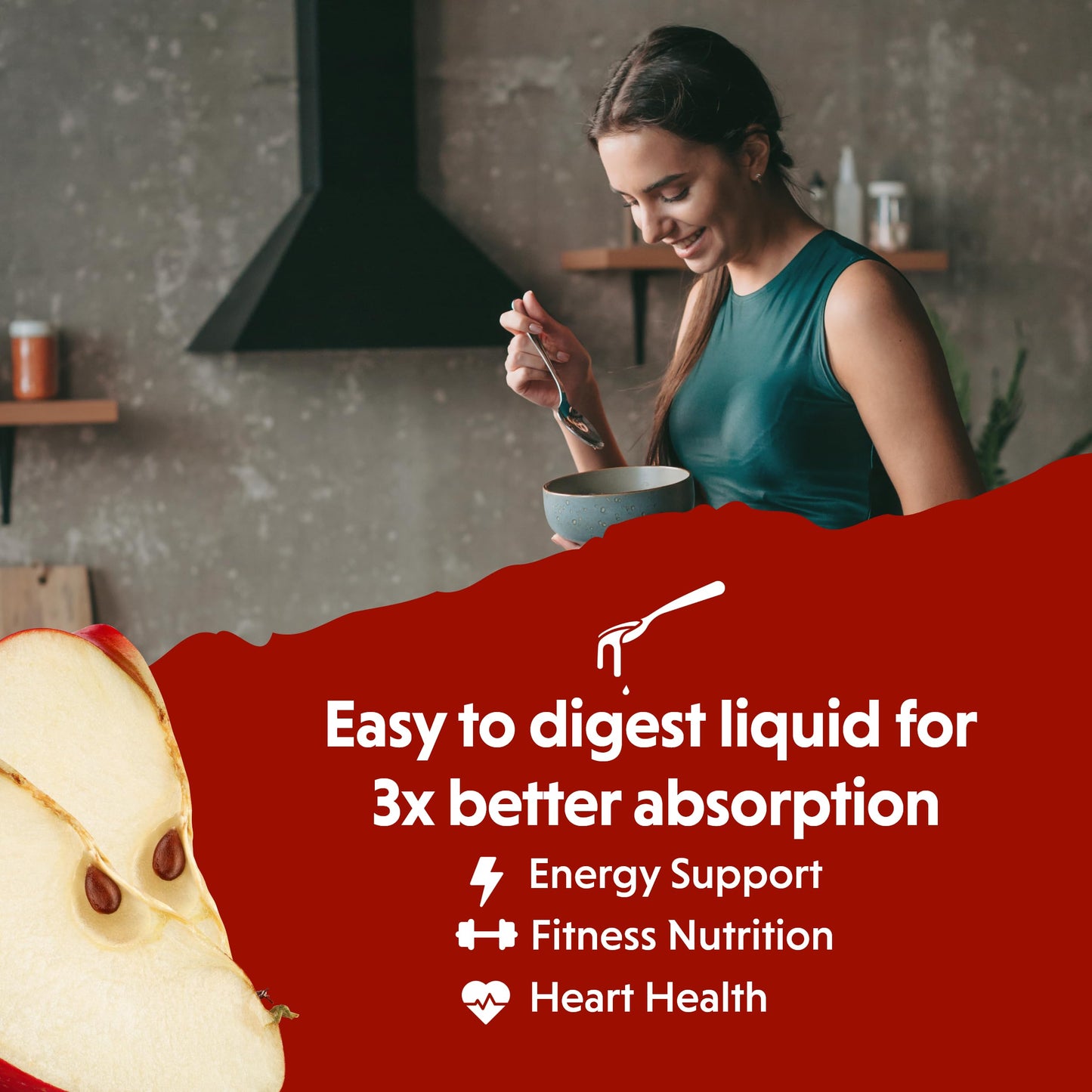 Barlean's Fresh Apple with 1,500 mg of Tonalin CLA - Gluten-Free, Vegan, Kosher Barlean'sBuy Supplements Australia