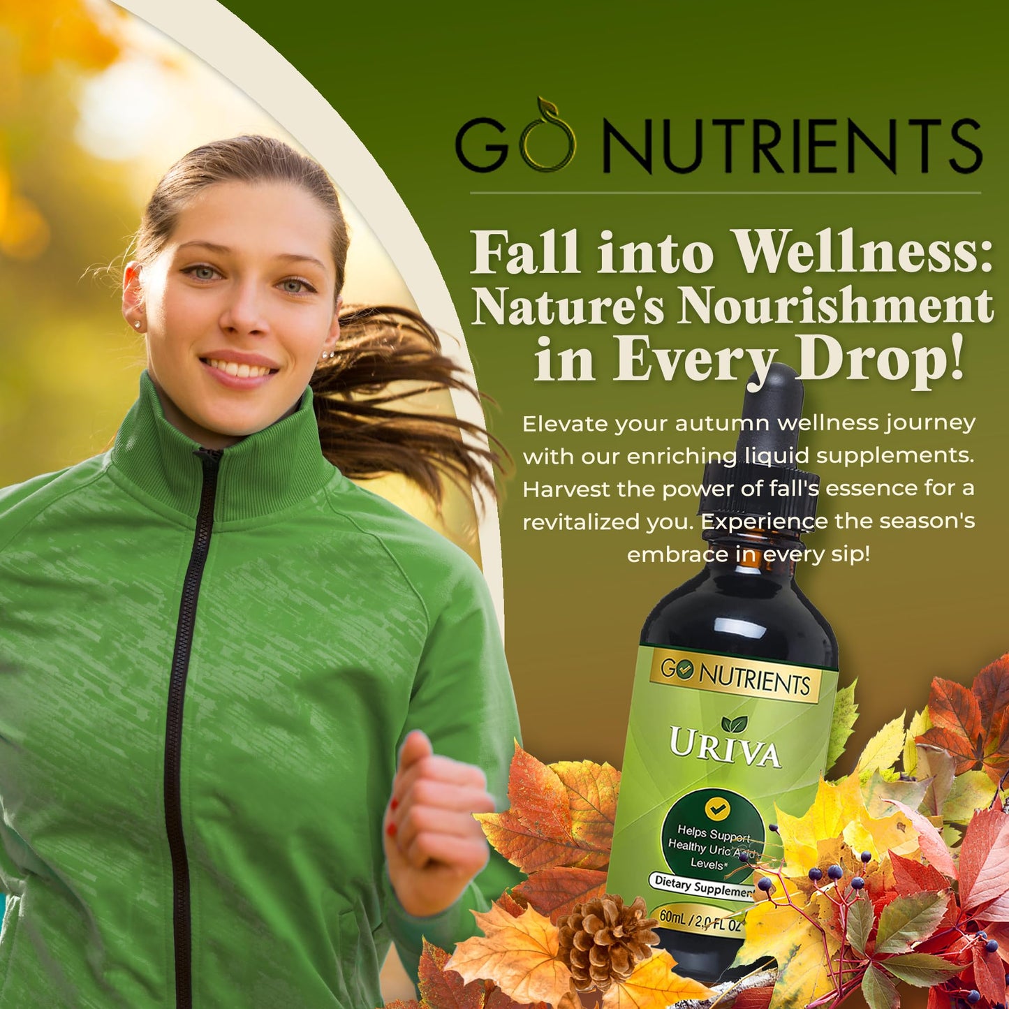 Go Nutrients Uriva Advanced Uric Acid Flush Cleanse with Tart Cherry Extract Celery Seed Extract Turmeric Go NutrientsBuy Supplements Australia