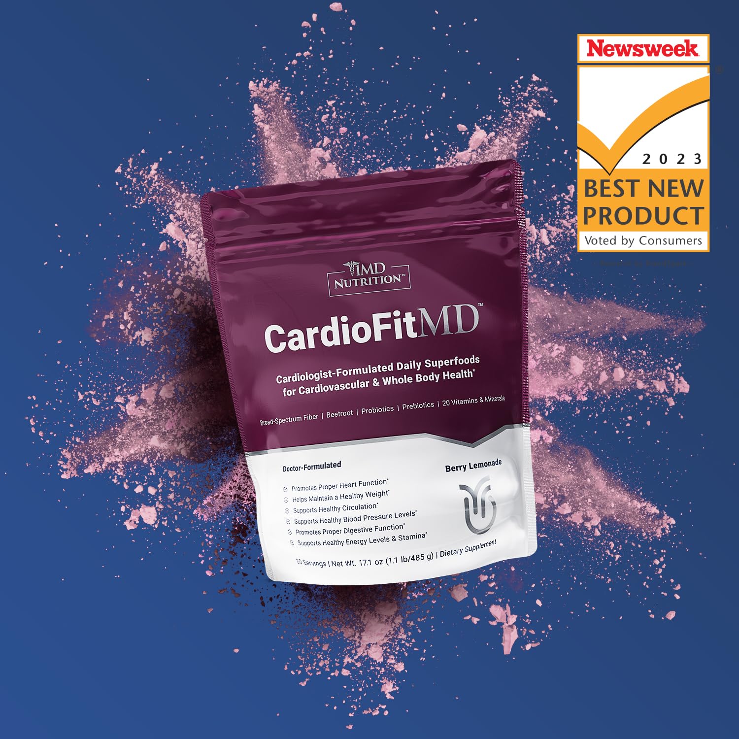 1MD Nutrition CardioFitMD - Vegan Beets Superfood Keto-Friendly Heart Health Powder 1MD NutritionBuy Supplements Australia