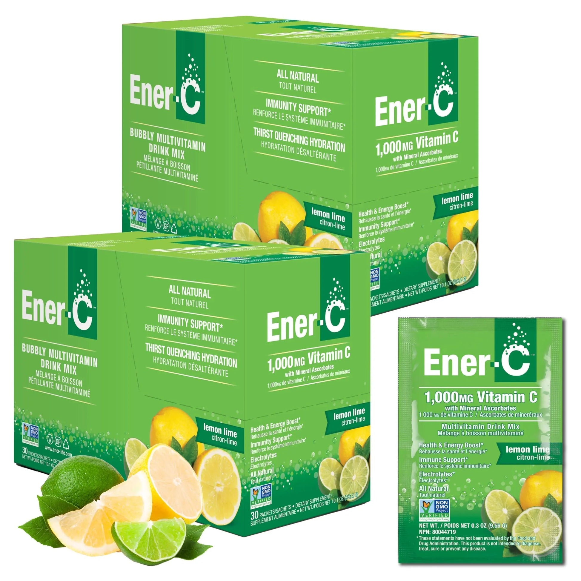 Ener-C Multivitamin Drink Mix - Vitamin Packets for Water, Electrolytes Powder Packets, Vitamin Drink Mix, Hydration Liquid Mix Ener-C