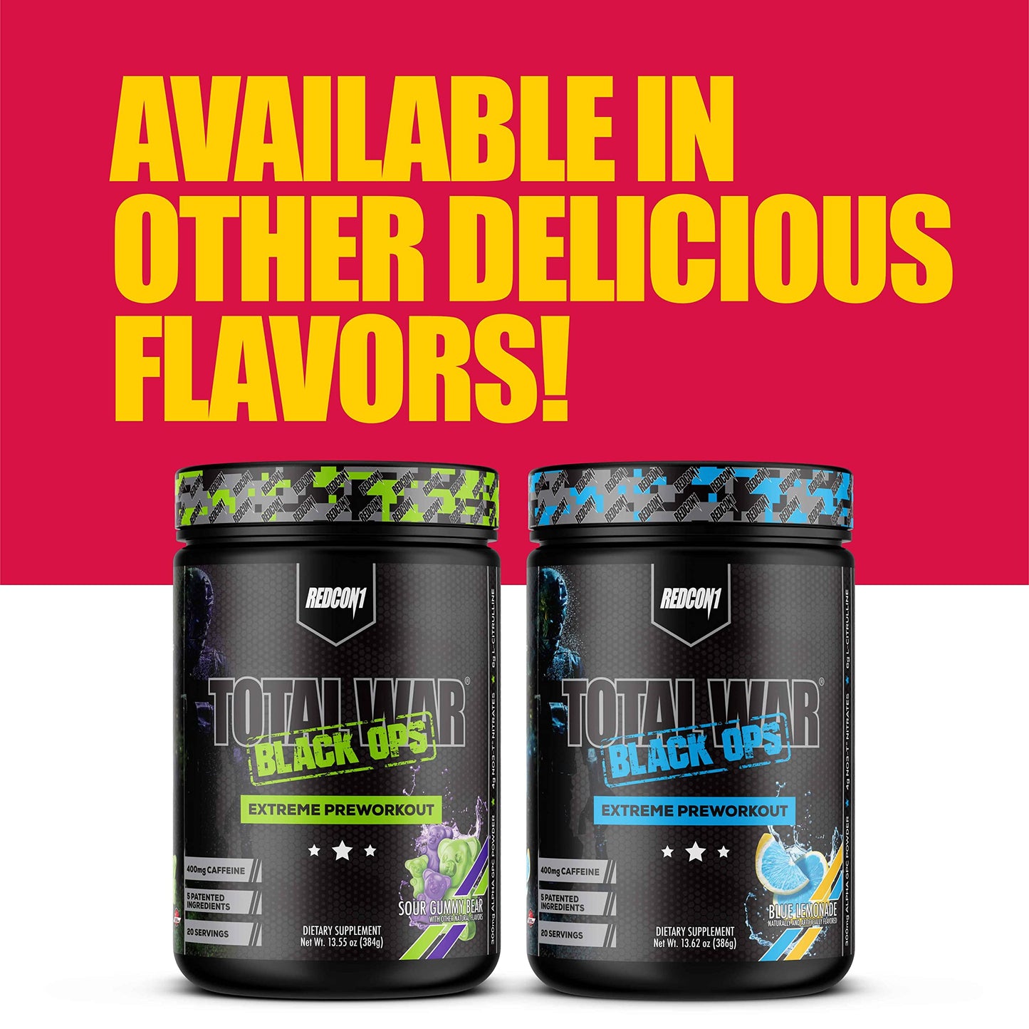 REDCON1 Total War Black Ops Extreme Preworkout Powder, Tigers Blood, High Stimulant REDCON1Buy Supplements Australia