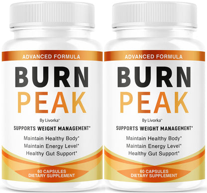 (2 Pack) Burn Peak Capsules - Official BurnPeak Weight Pills Advanced Premium Support, All Natural Burn Peak Pink Salt Trick Supplement for Overall Health & Wellness Reviews, 120 Capsules for 2 Months pharmageticsBuy Supplements Australia