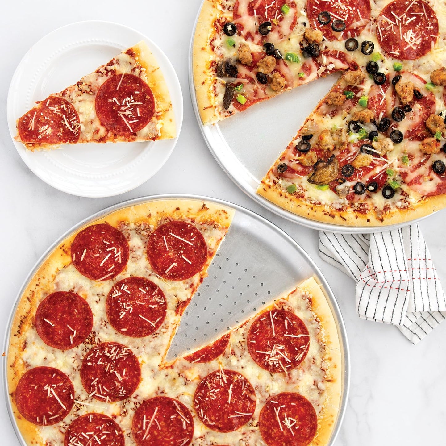 Nordic Ware Naturals Peforated Pizza Pan (Pack of 3) Nordic WareBuy Supplements Australia