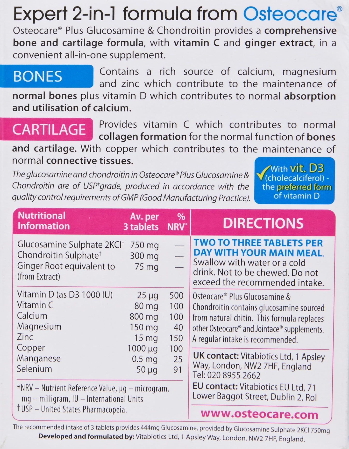 Vitabiotics Osteocare Joint VitabioticsBuy Supplements Australia