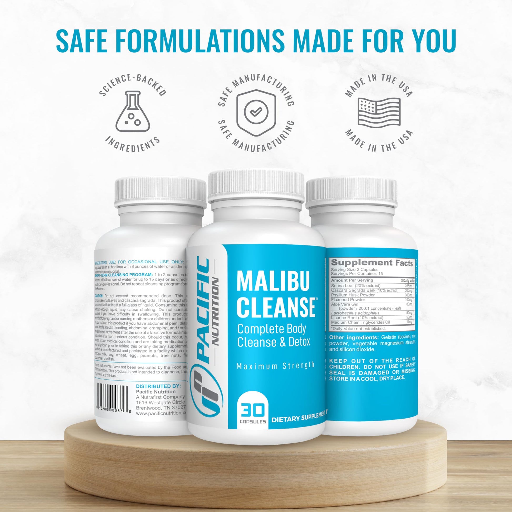 Pacific Nutrition Full Body Detox - Malibu Cleanse Complete Body & Intestinal Cleanse Pacific NutritionBuy Supplements Australia