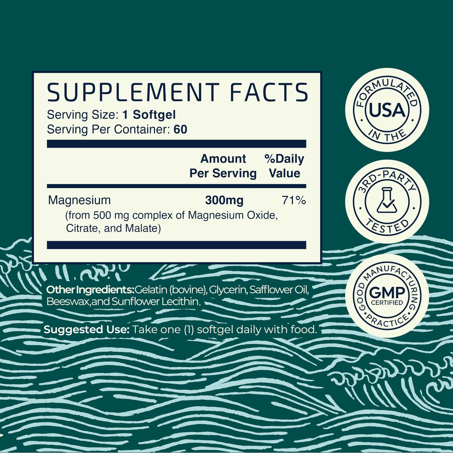 Triple Magnesium Softgels | Citrate, Malate, & Oxide | Highly Absorbable Magnesium Nobi NutritionBuy Supplements Australia