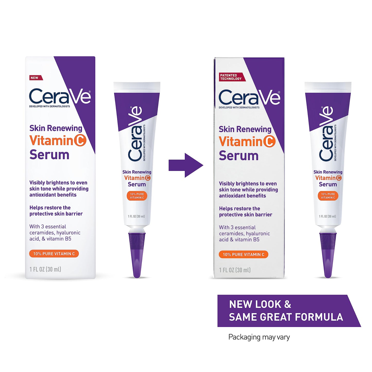 CeraVe Vitamin C Serum with Hyaluronic Acid | Skin Brightening Serum for Face CeraVeBuy Supplements Australia