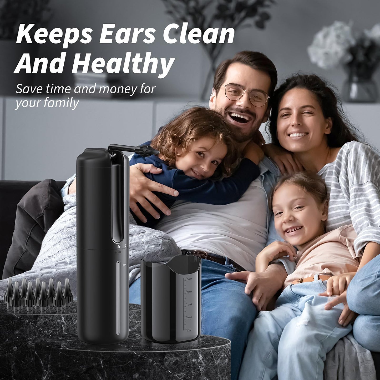 Ear Wax Removal - Electric Ear Irrigation Flushing System - Water Powered Ear LebbtlBuy Supplements Australia