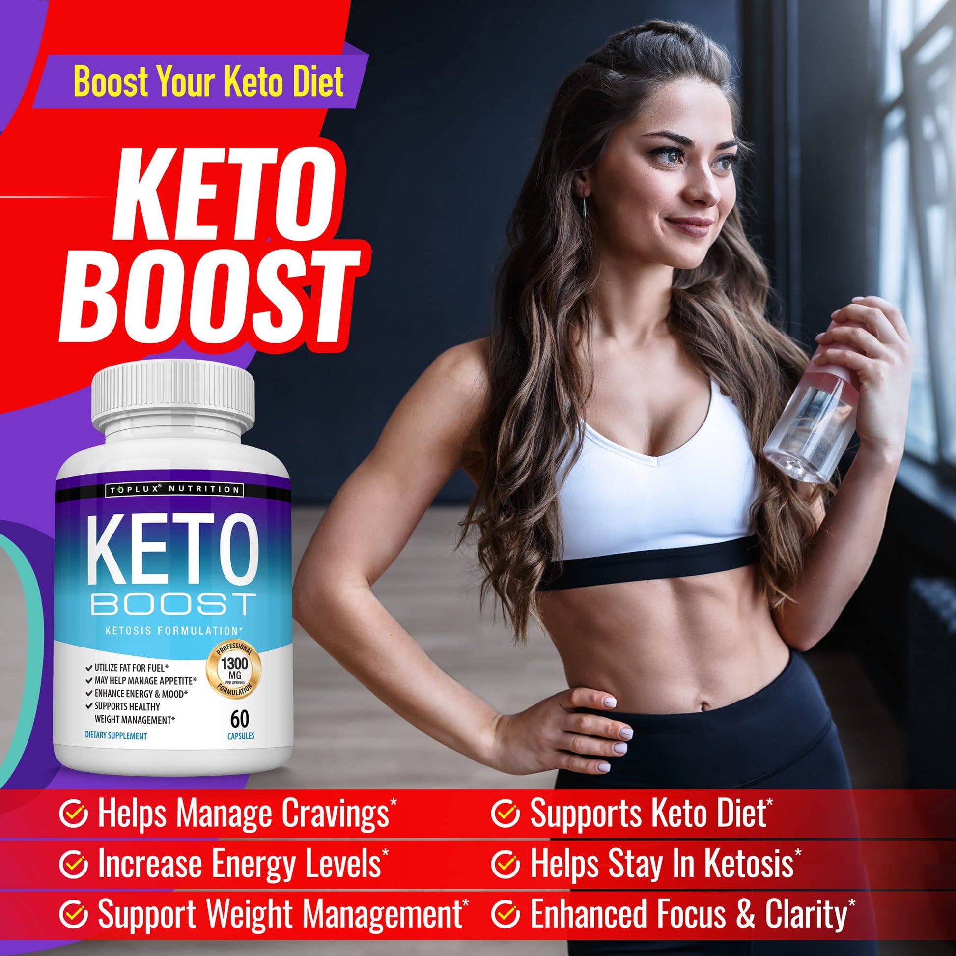 Keto Boost Diet Pills Ketosis Supplement - Natural Exogenous Keto Formula Support Energy TopluxBuy Supplements Australia