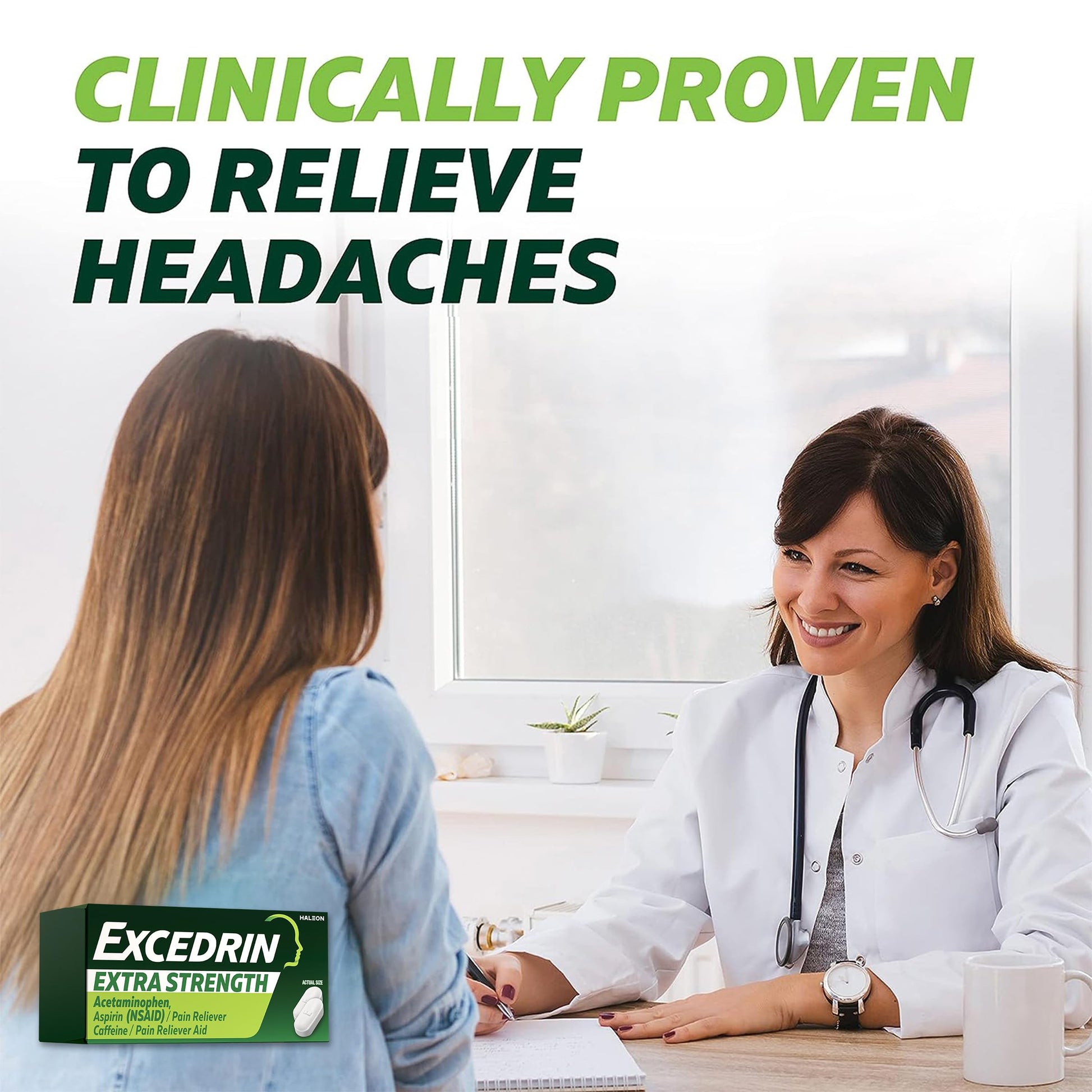 Excedrin Extra Strength Pain Relief Caplets for Headache Relief, Acetaminophen 250mg, Aspirin 250mg, Caffeine 65mg, Pain Reliever, 200 Count ExcedrinBuy Supplements Australia