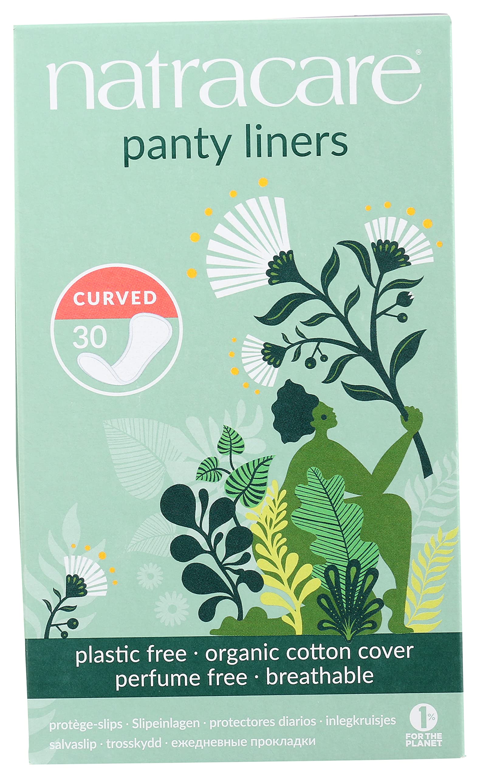 Natracare Natural Organic Curved Panty Liners, with Certified Organic Cotton, Ecologically Certified NATRACAREBuy Supplements Australia