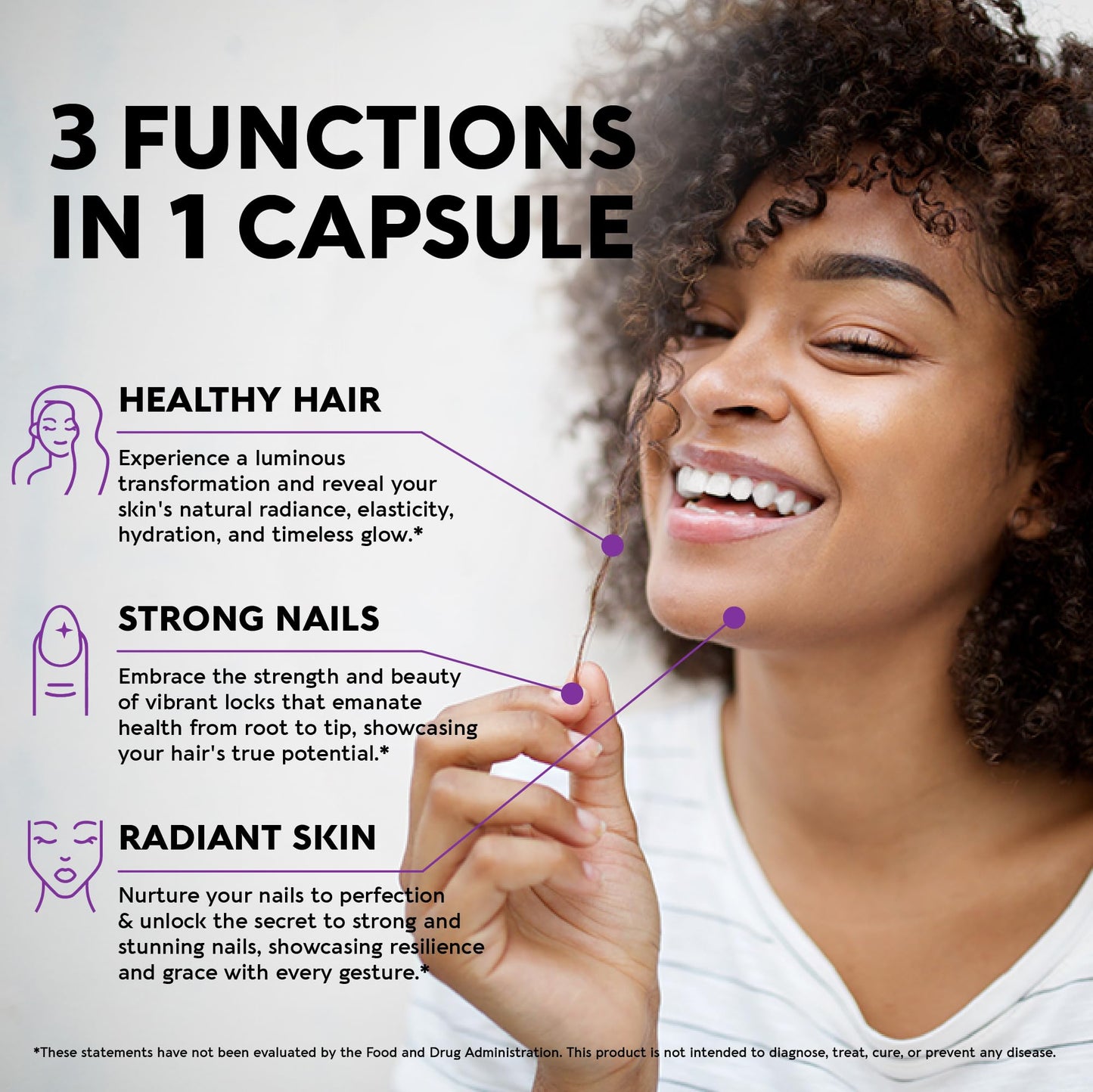 Biotin | Collagen | Keratin | Hyaluronic Acid - Hair Growth Support Pills, 25000 mcg NUTRAHARMONYBuy Supplements Australia