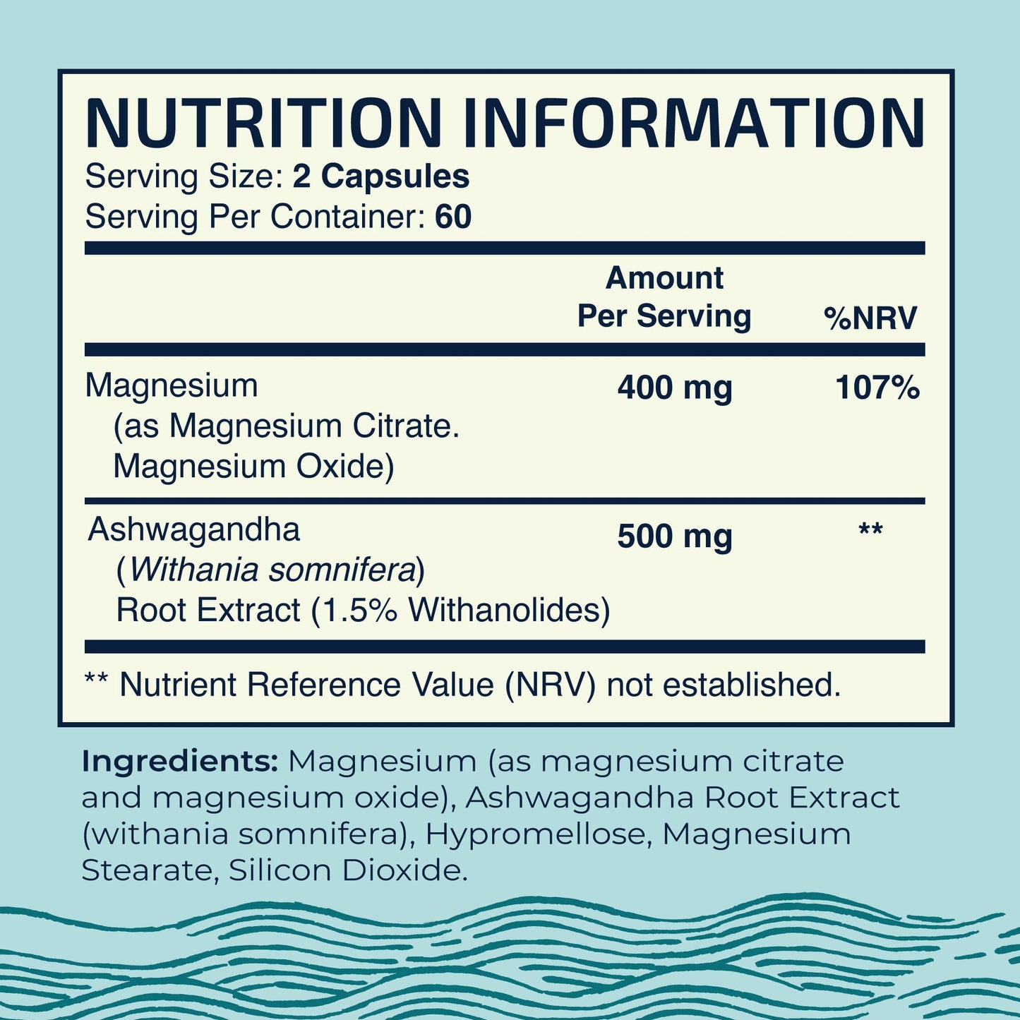 Magnesium Ashwagandha | Calming Magnesium Supplement for Adults | Relax, Rest Nobi NutritionBuy Supplements Australia