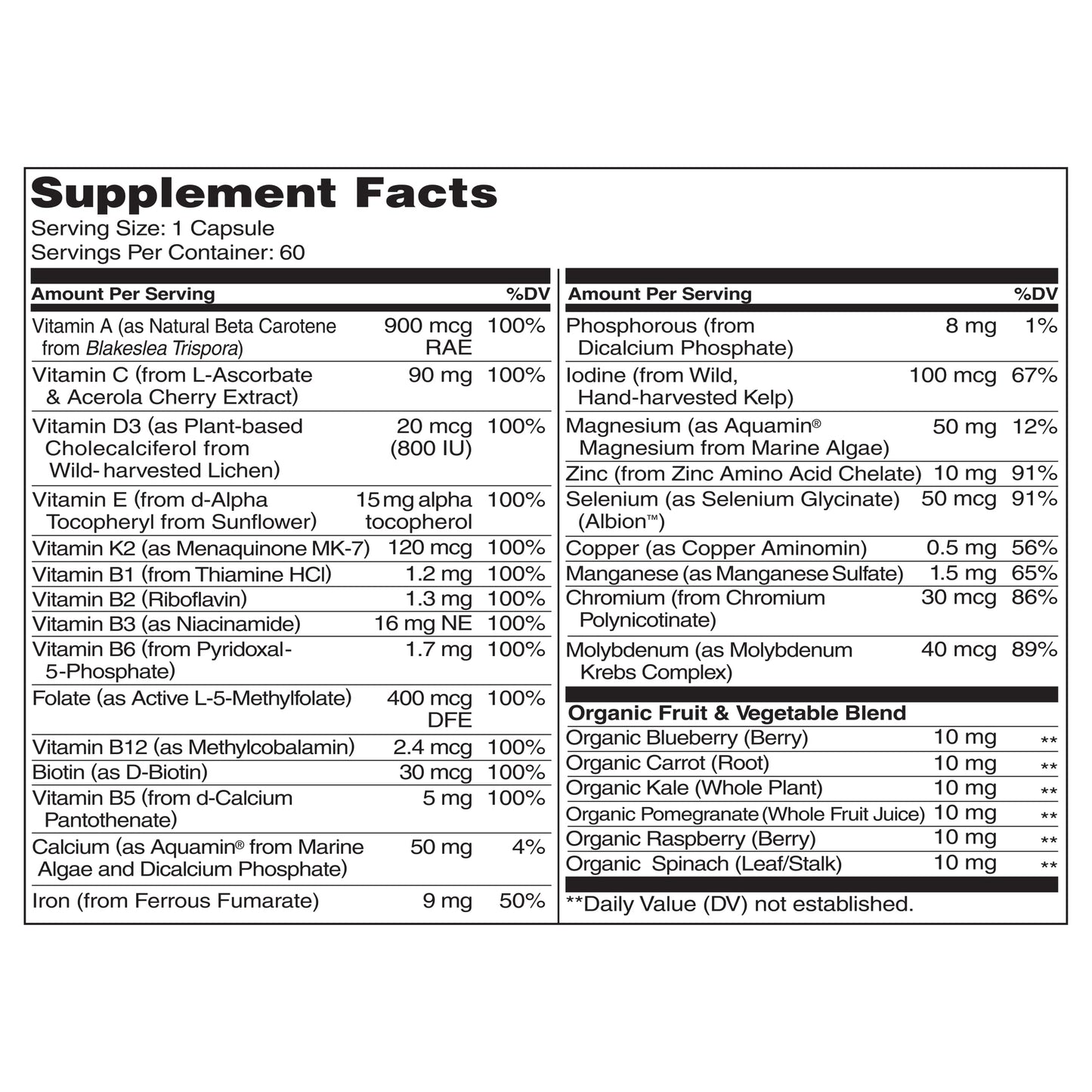 NATURELO One Daily Multivitamin for Women - Energy Support - Whole Food Supplement NATURELOBuy Supplements Australia