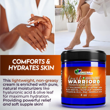 Herbal Mana Royal Warrior with 5000mg Hemp Lotion - 99.9% Pure DMSO Cream Herbal ManaBuy Supplements Australia
