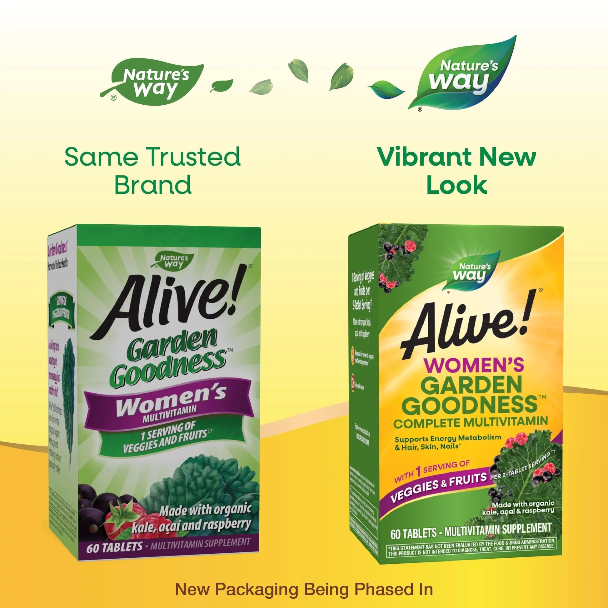 Nature's Way Alive! Garden Goodness Multivitamin for Women, High Potency B-Vitamins to Support Cellular Energy Nature's WayBuy Supplements Australia