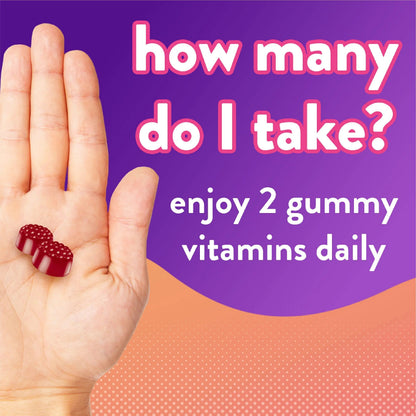 Vitafusion Gorgeous Hair, Skin & Nails Multivitamin Plus Biotin, Vitamin B12 Cherry Gummies for Energy Metabolism Support, 135ct & 90ct VitafusionBuy Supplements Australia
