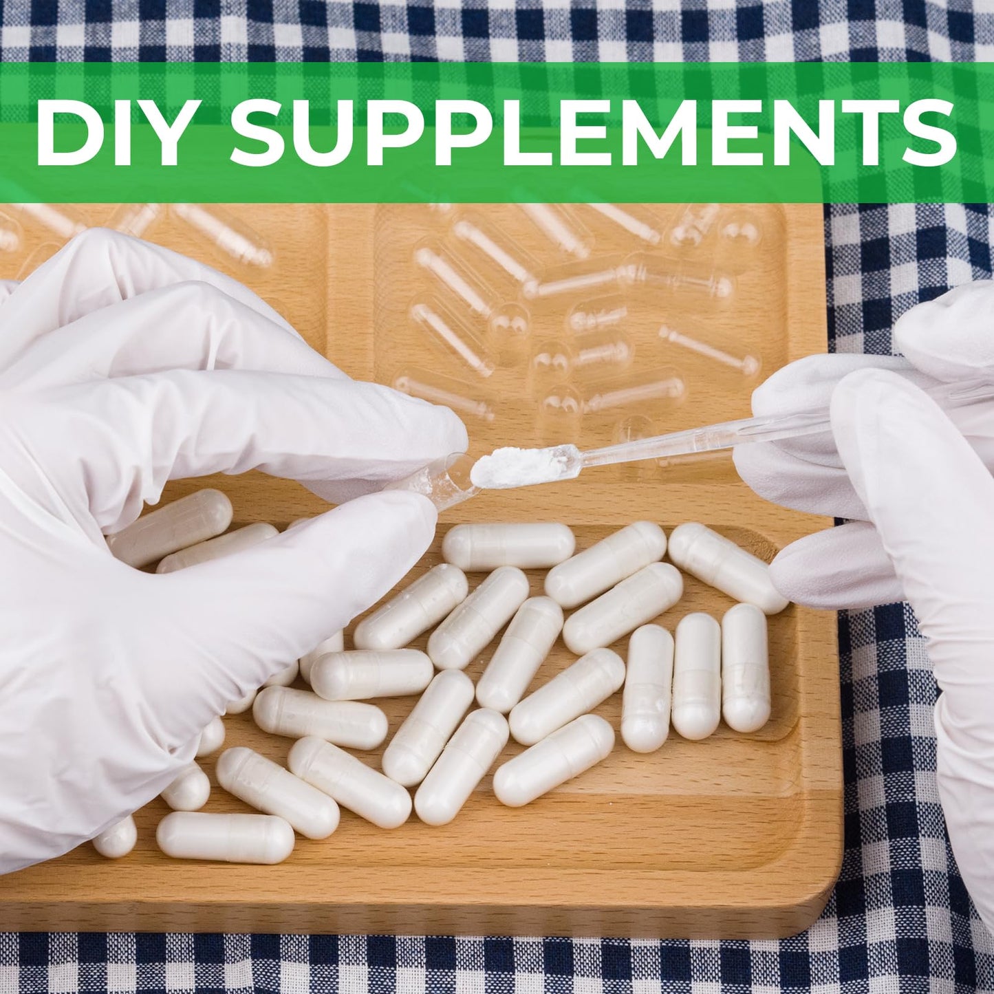 Angtai JN Size 0 Capsules Empty Vegan Plant Based Clear (100 Count) Gluten Free, Non-GMO, Halal Certified Pill Caps Filling Kit with 2 Spoons for Vegetarian DIY Your Own Supplements Angtai JNBuy Supplements Australia