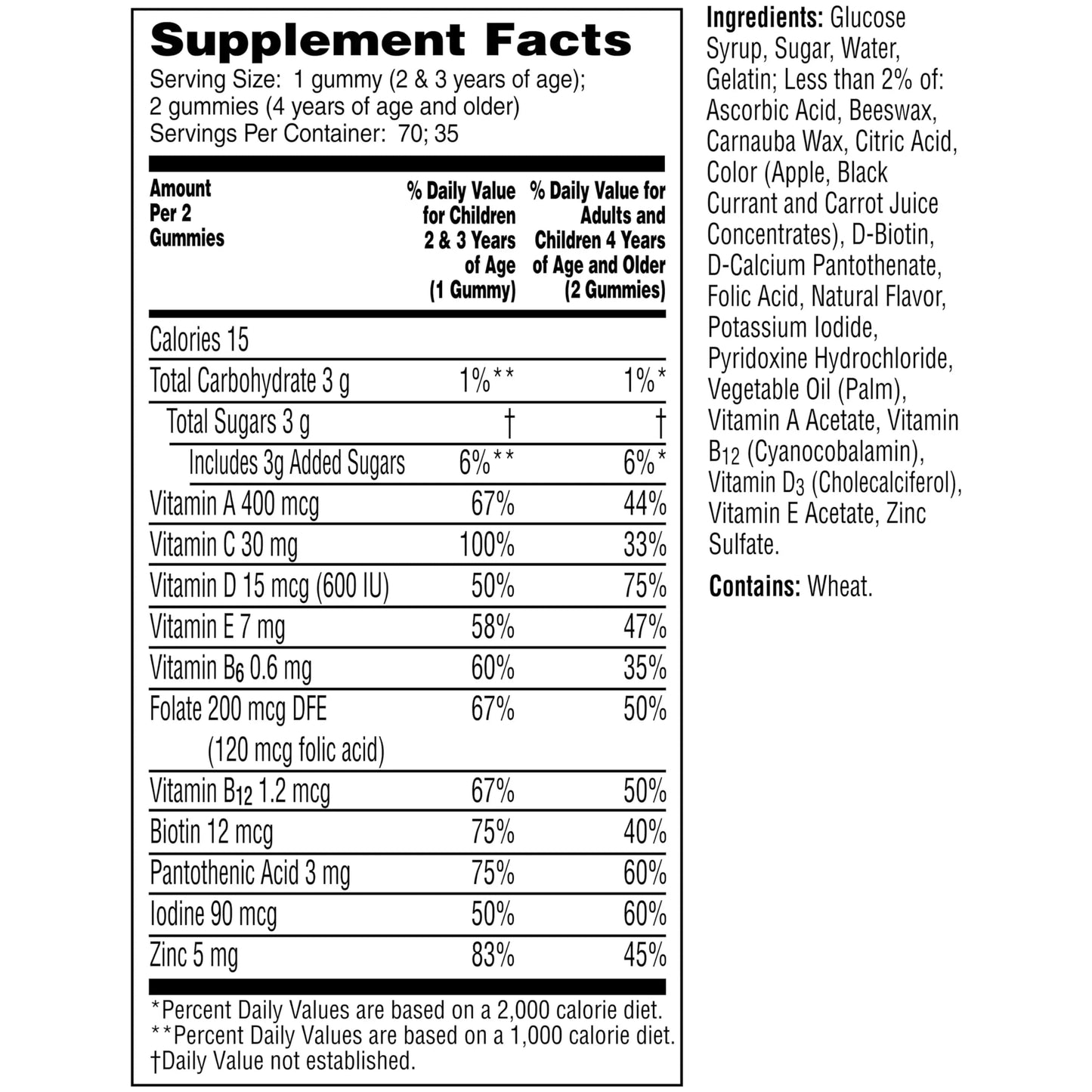 Flintstones Children's Complete Multivitamin Gummies, 70 Count Flintstones Vitamins