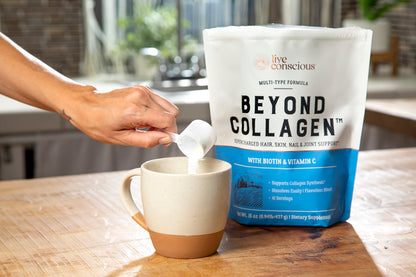Live Conscious Beyond Collagen Multi Collagen Powder for Women w/Types I, II, III, V & X Live ConsciousBuy Supplements Australia