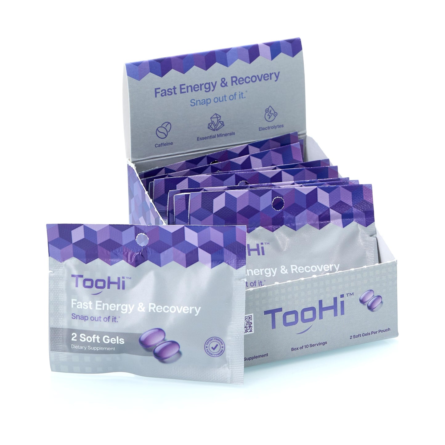 TooHi Reset Softgels - Proprietary Blend with Additional Caffeine (84mg), L-Theanine & Electrolytes | Patent Pending - 10 Doses TooHiBuy Supplements Australia