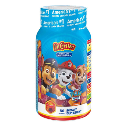 L'il Critters Paw Patrol Gummy Vites Daily Gummy Multivitamin for Kids, 60 Gummies and Pampers Baby Clean Wipes, 1 Flip-Top Pack (72 Wipes) Lil CrittersBuy Supplements Australia
