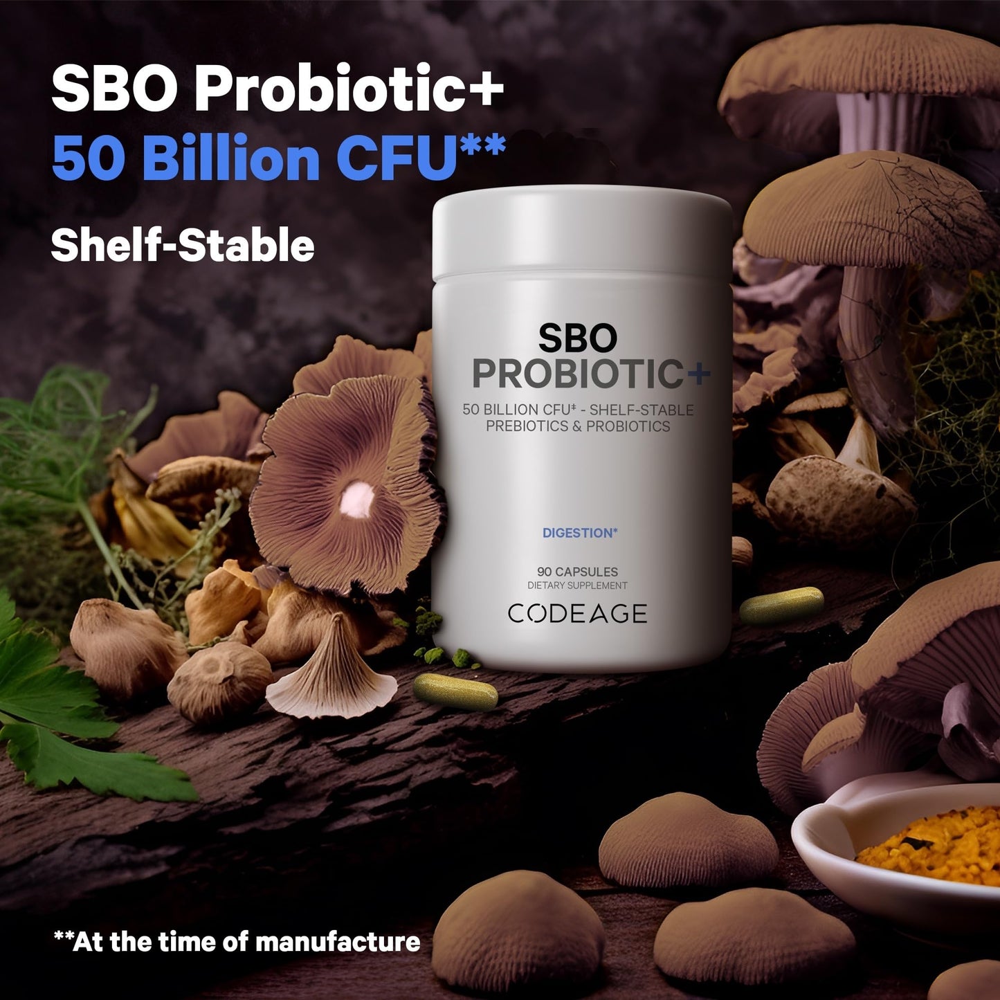Codeage Multi Collagen Protein Capsules 5 Types, Ashwagandha Withania Somnifera & Organic Amla Berry + SBO Probiotic Blend 50 Billion CFU Bundle, Lactobacillus Plantarum, Bacillus Subtilis, Non-GMO CodeageBuy Supplements Australia