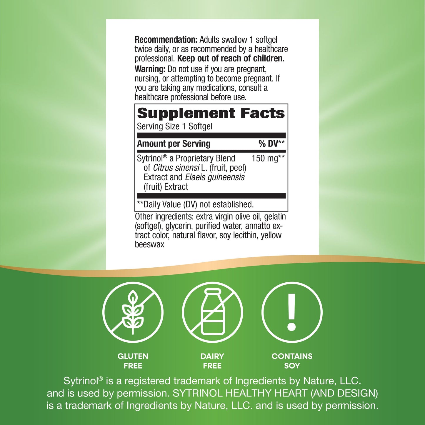 Nature's Way Sytrinol Cholesterol Control; Premium Blend; 60 Softgels Nature's WayBuy Supplements Australia