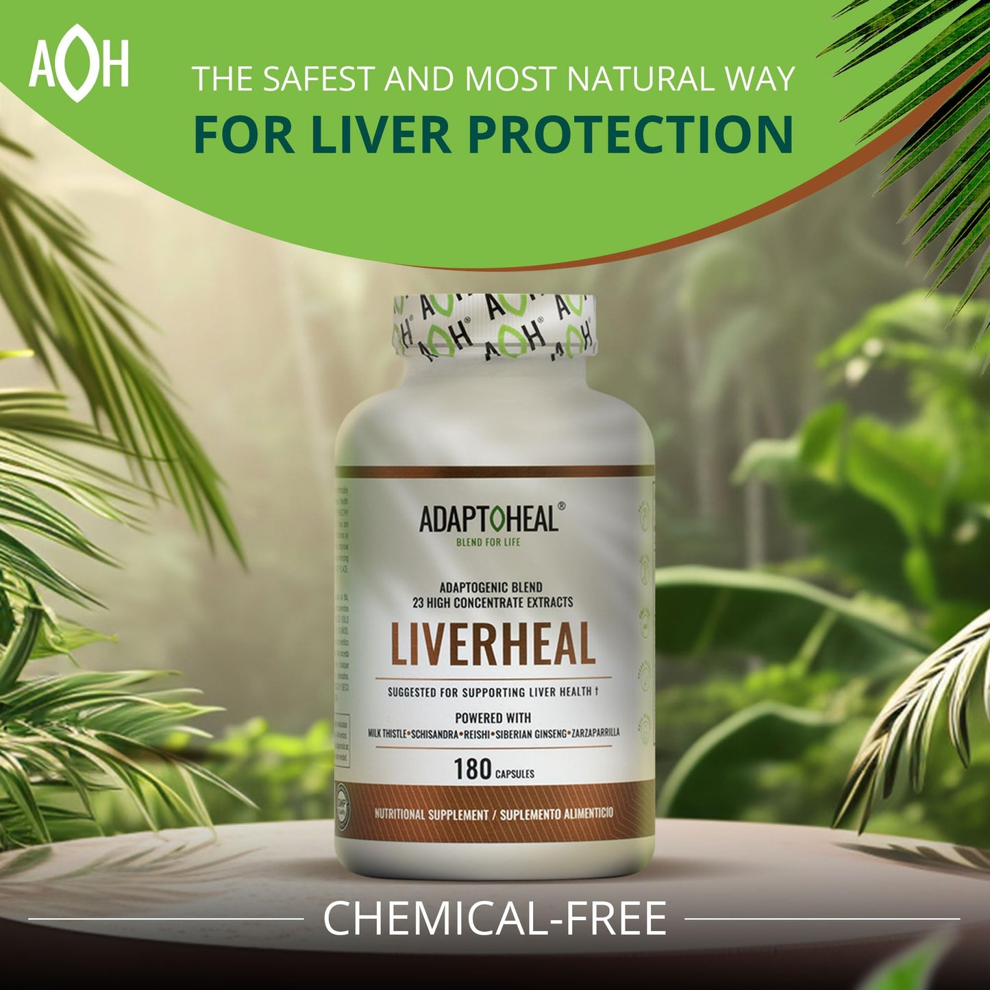 ADAPTOHEAL Milk Thistle, Turmeric and Astragalus Complex – Liverheal Herbal Liver Cleanse and Detox Formula with Artichoke and Schisandra Extracts – High-Potency Plant Blend (180 Capsules) ADAPTOHEALBuy Supplements Australia