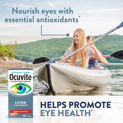 Ocuvite Eye Vitamin & Mineral Supplement, Lutein & Antioxidant Vitamins A, C, E, Zinc for Eye Health, Vitamins for Eyes, 120 Tablets (Pack of 2) OcuviteBuy Supplements Australia