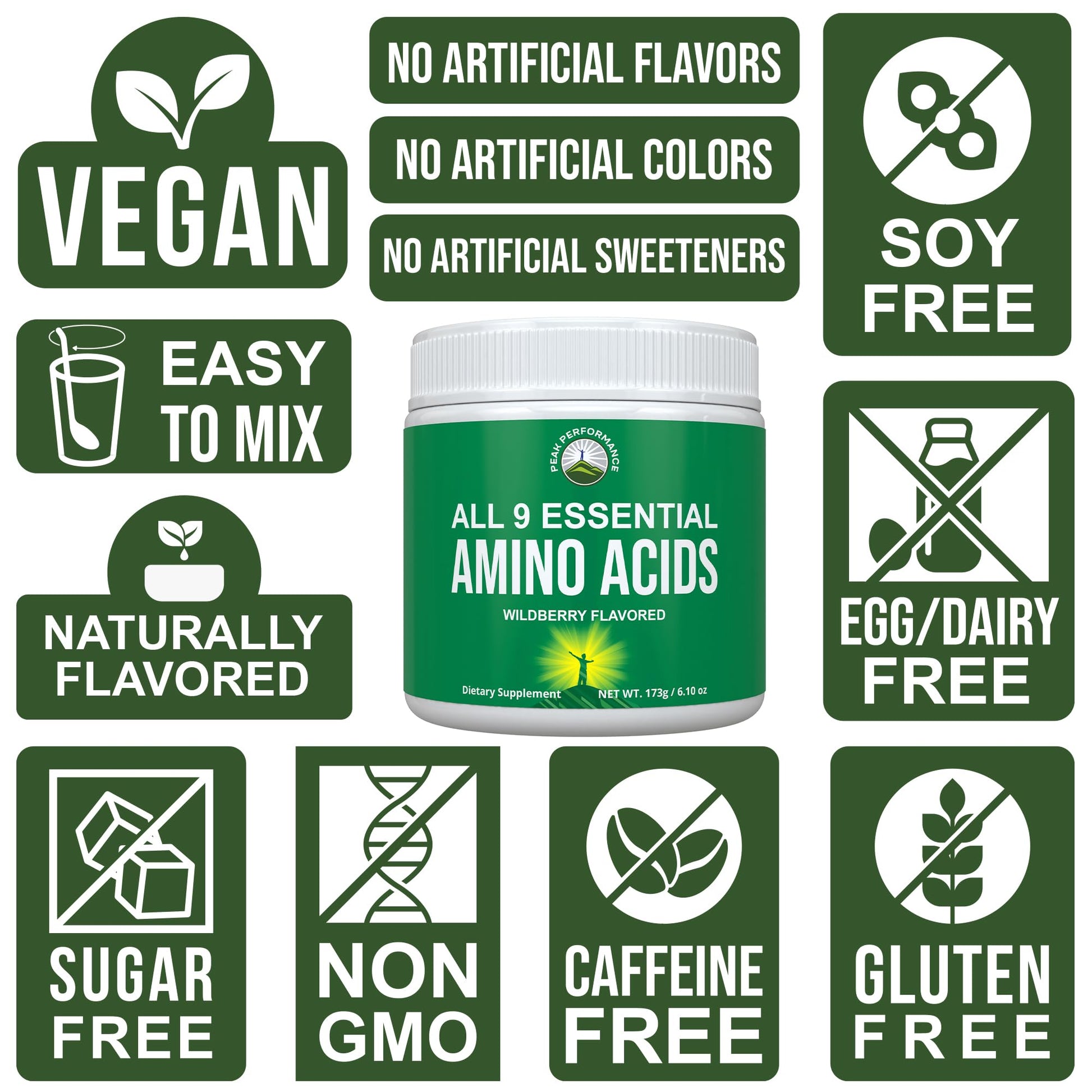 All 9 Essential Amino Acids Powder. Pre + During + Post Workout with EAAs + BCAAs for Energy, Muscle Growth, and Recovery. Non-GMO BCAA and EAA Powders for Men + Women. 3rd Party Tested. Wildberry Peak PerformanceBuy Supplements Australia