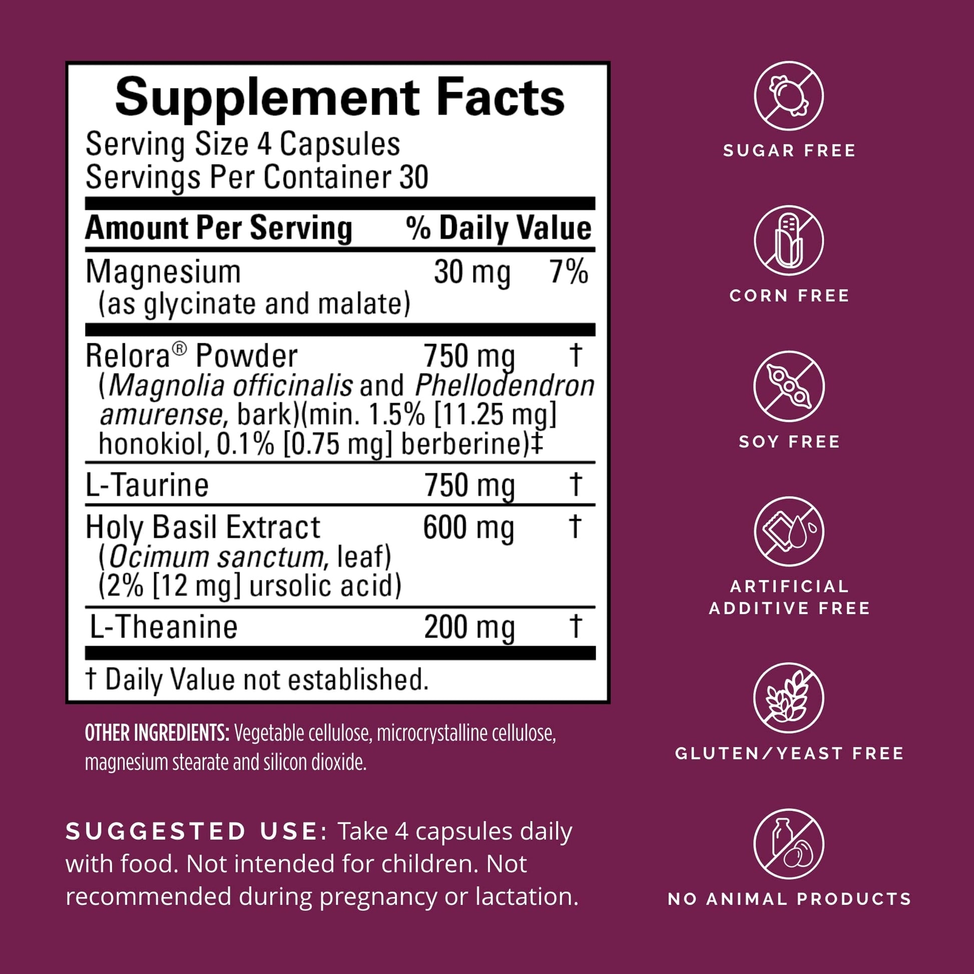 BRAINMD Dr Amen Everyday Stress Relief - 120 Capsules - Promotes Relaxation & Focus - Non-Drowsy - Gluten Free - 30 Servings BRAINMDBuy Supplements Australia