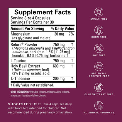 BRAINMD Dr Amen Everyday Stress Relief - 120 Capsules - Promotes Relaxation & Focus - Non-Drowsy - Gluten Free - 30 Servings BRAINMDBuy Supplements Australia
