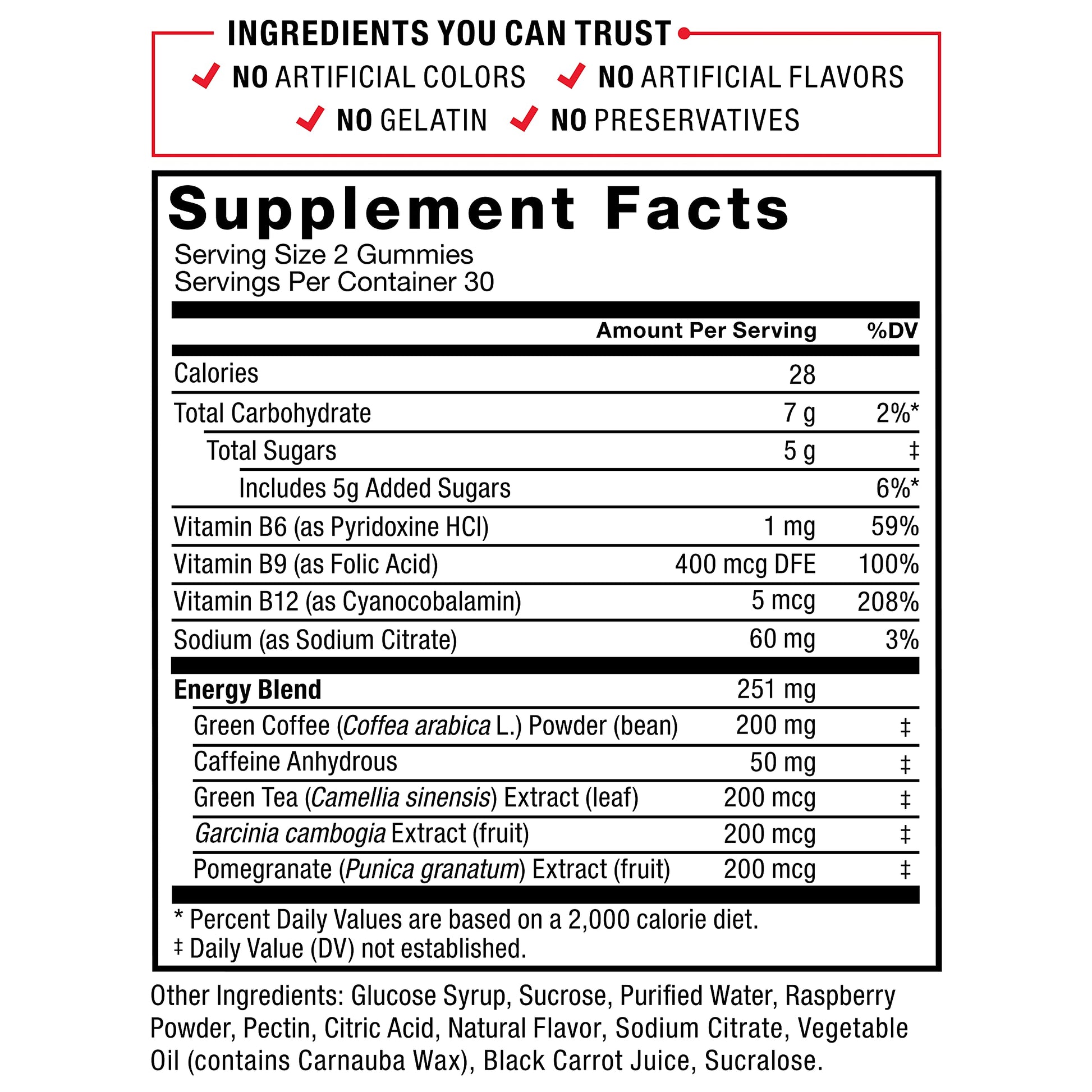 Force Factor LeanFire Thermo Gummies with B12 Vitamins, Caffeine, & Green Coffee Bean Force FactorBuy Supplements Australia