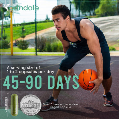 Adndale Sea Moss Capsules - Sea Moss Blend with Ashwagandha, Turmeric & Black Seed Oil - 180 Count AdndaleBuy Supplements Australia