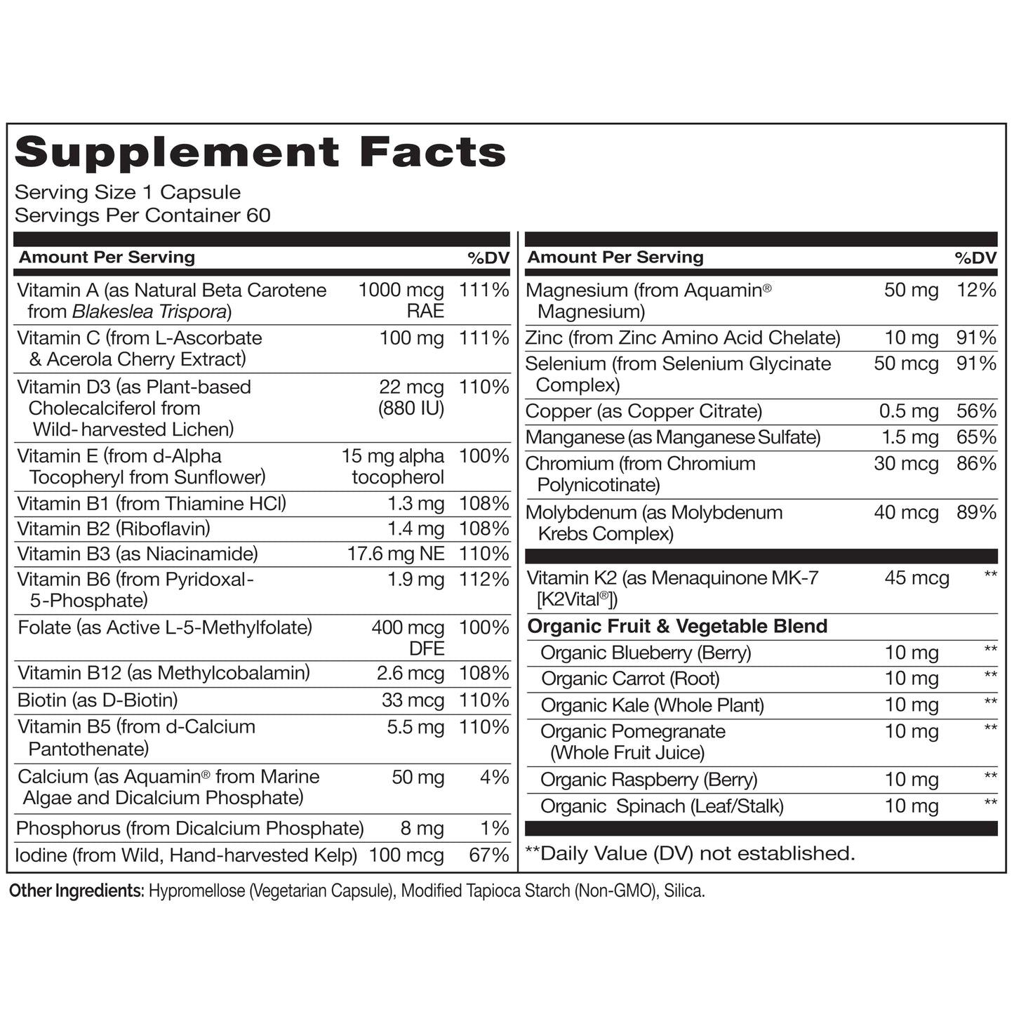 NATURELO Mens Multivitamins - One Daily Multivitamin for Men with Vitamins, Minerals & Organic Whole Foods, Boost Energy & Health,