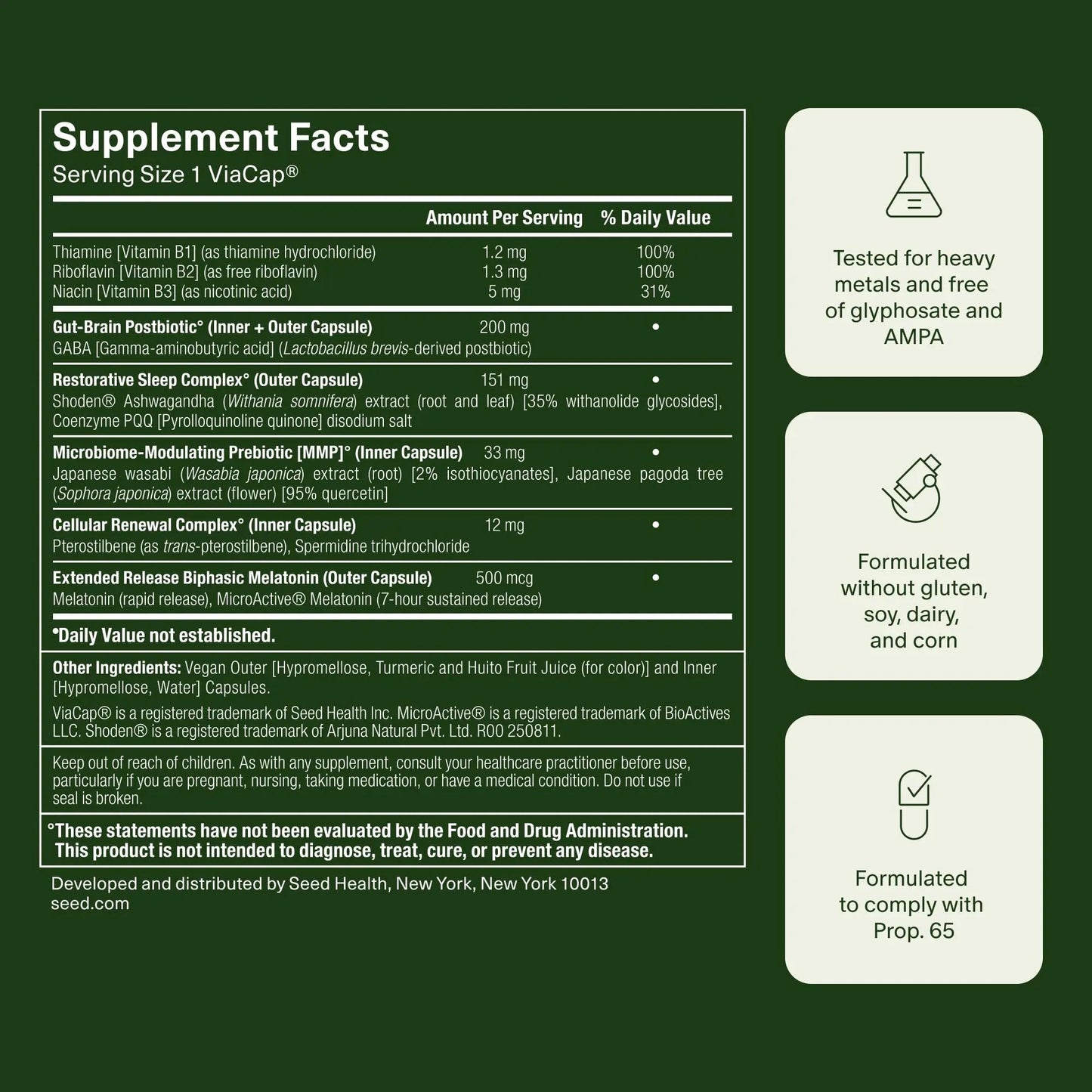 Seed DM-02 Daily Multivitamin & PM-02 Sleep + Restore Bundle - Multivitamin and Sleep Aid for Women and Men - Vegan - 30-Day Supply SeedBuy Supplements Australia