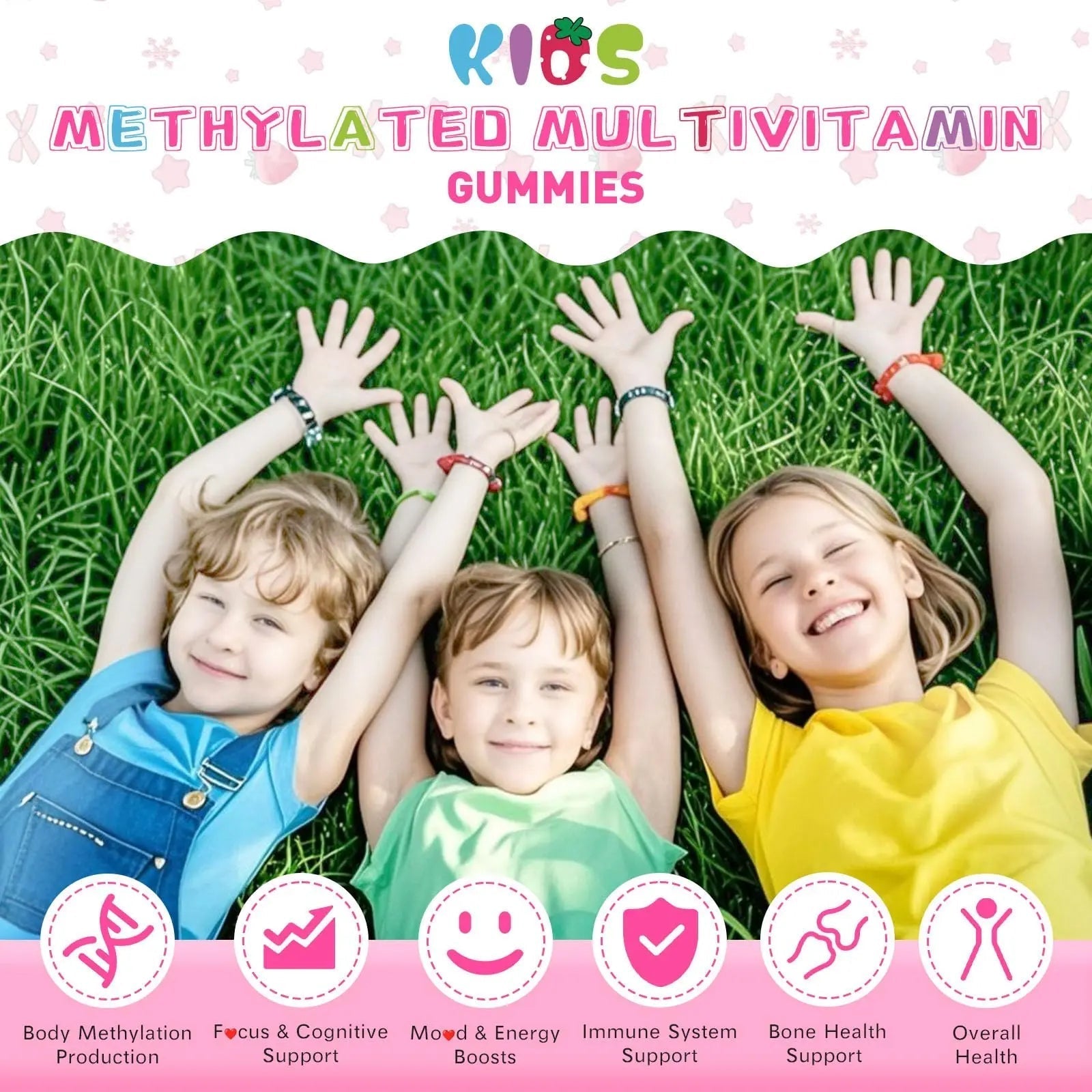 Elysx Kids Methylated Multivitamin Chewable & Liposomal Magnesium Glycinate 400mg Gummies, Immune & Brain, Muscle & Relax ElysxBuy Supplements Australia