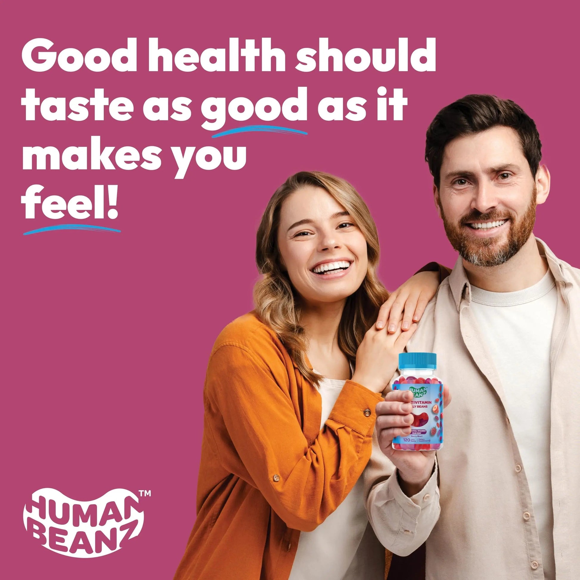 Human Beanz Multivitamin Jelly Bean Gummies with Zinc for Men and Women, Immune Support Dietary Supplements for Adults, Vegetarian Human BeanzBuy Supplements Australia