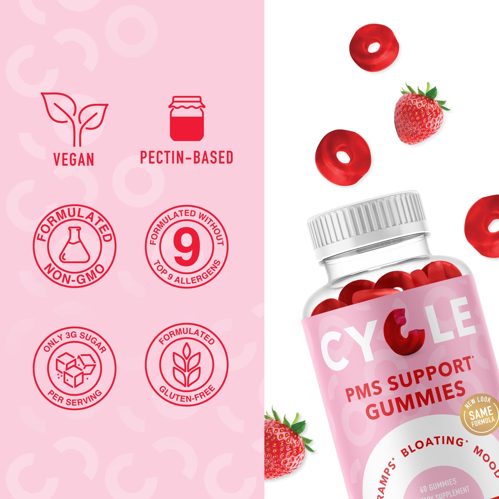 PMS Relief Gummies | Hormone Balance & Period Support Vitamins for Women | Vegan Gummy SMNutritionBuy Supplements Australia