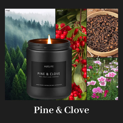 Scented Candles Set | Men Candles Set, Candles for Men Scented Candles for Home - 4 Pack Candles Scents AuelifeBuy Supplements Australia