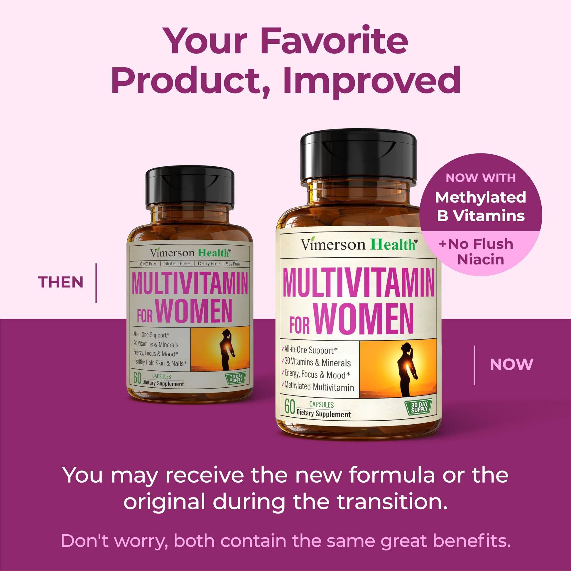 Multivitamin for Women – Methylated Womens Multivitamins & Multiminerals Capsules with Vitamin B12, A, D, C, Zinc, Magnesium Vimerson HealthBuy Supplements Australia