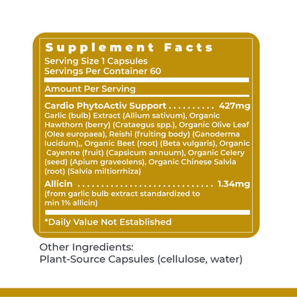 Premier Research Labs Premier BP Complex - Heart Health Supplements, BP Formula, Garlic Allicin Supplement, Natural Herbal BP Support Pills with Reishi & Cayenne Pepper - 60 Vegetarian Capsules Premier Research LabsBuy Supplements Australia