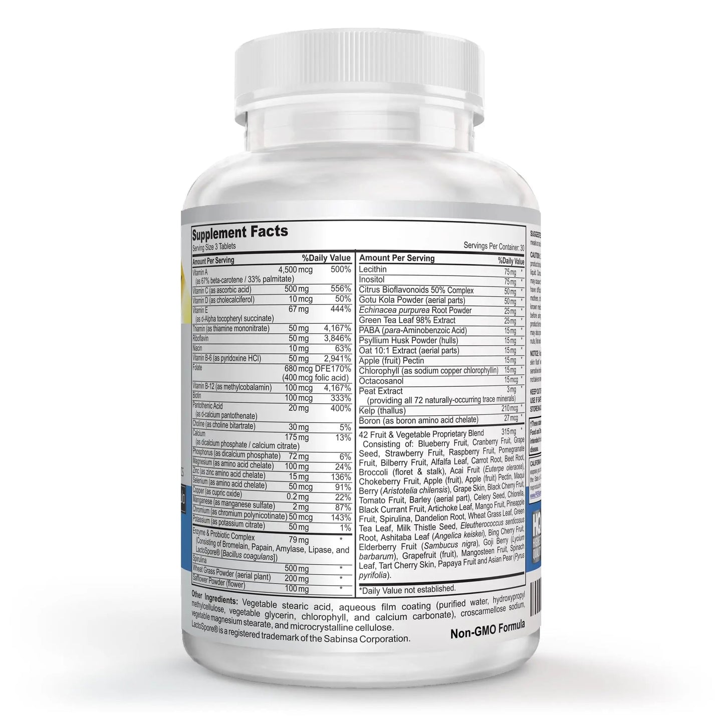 Vegan Whole Food Multivitamin & Mineral - Vitamins A B1 B2 B6 B12 C D3 E & 110 Super Foods, Herbs, Greens & Reds Vitalité Now!Buy Supplements Australia