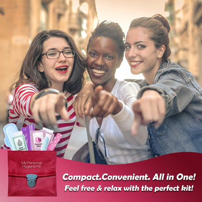 Menstrual Kit All-in-One | Convenience on The Go | Single Period Kit Pack for Travelling, Tweens pH AdvantageBuy Supplements Australia