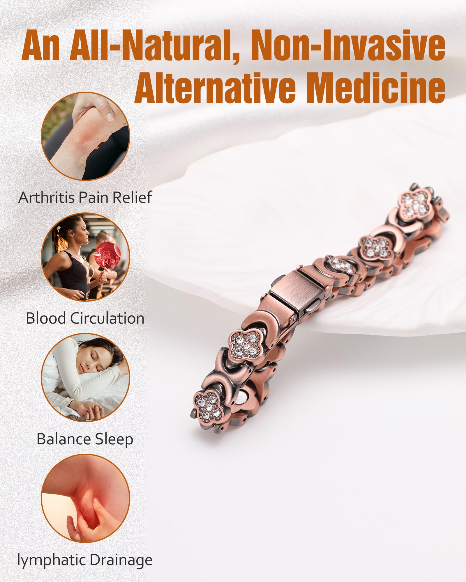 Jecanori Women's Pure Copper Bracelet, Ultra Strength Magnetic Copper Bracelets for Women JecanoriBuy Supplements Australia