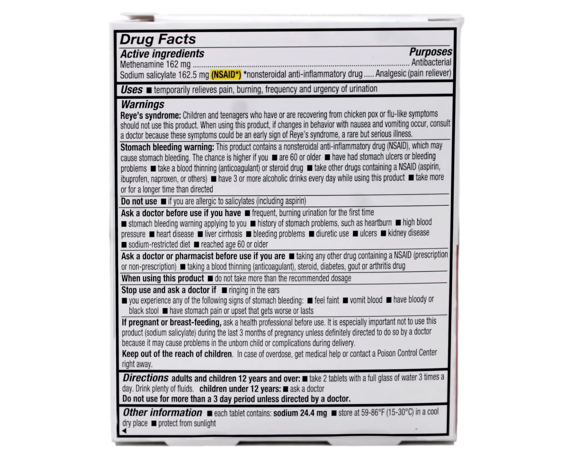 Cystex Plus Urinary Pain Relief Tablets 48 Tablets CystexBuy Supplements Australia