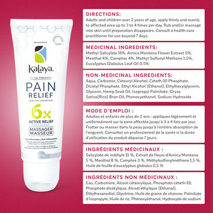 Kalaya Pain Relief Cream with Arnica – Fast-Acting Joint & Muscle Pain Relief – 6 Natural Ingredients – No-Mess Applicator – RMT-Inspired Design – Dermatologist Tested – 4.2 oz Kalaya NaturalsBuy Supplements Australia