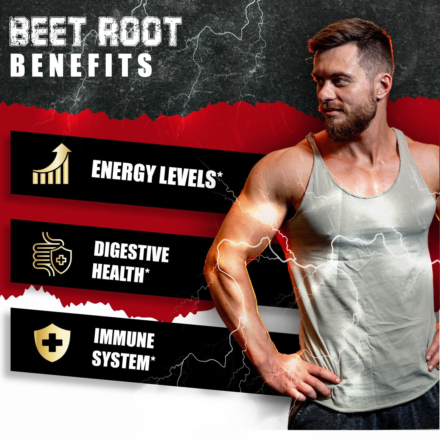 Beet Root Capsules - Green Tea, Red Spinach, Ginseng, Black Pepper - 90 Count - Supports Digestive, Immune System, Energy Levels - 3 Month Supply BMVINVOLBuy Supplements Australia